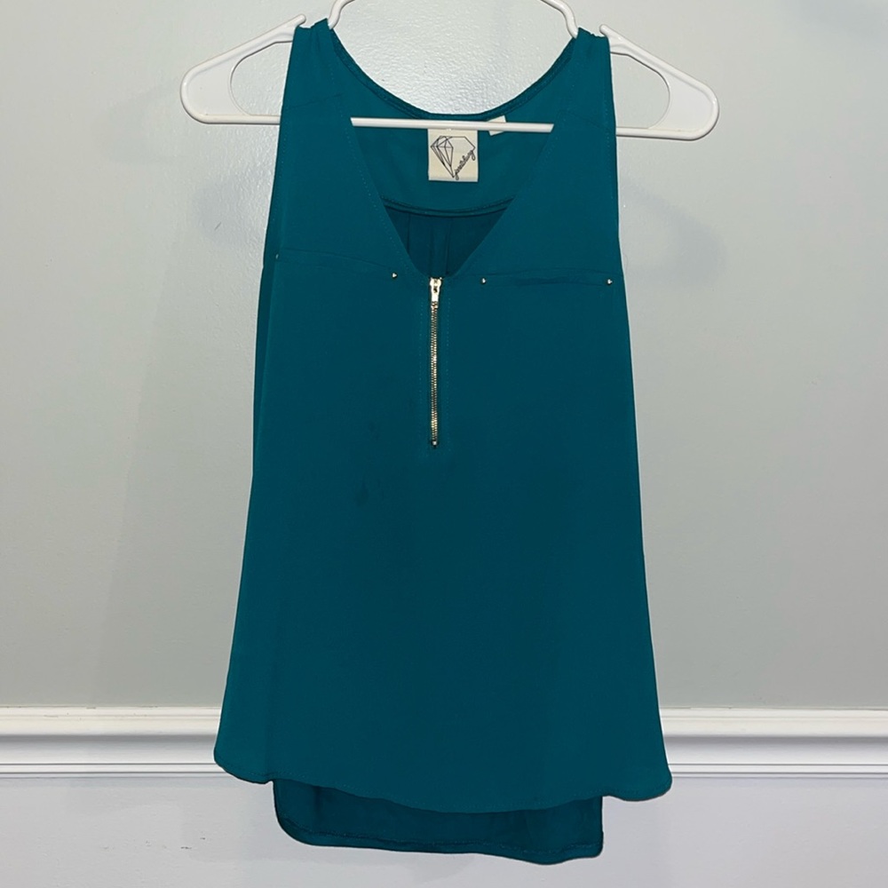 Small Green Janet Chung tank
